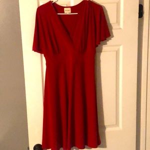 Ashley Graham red cocktail dress